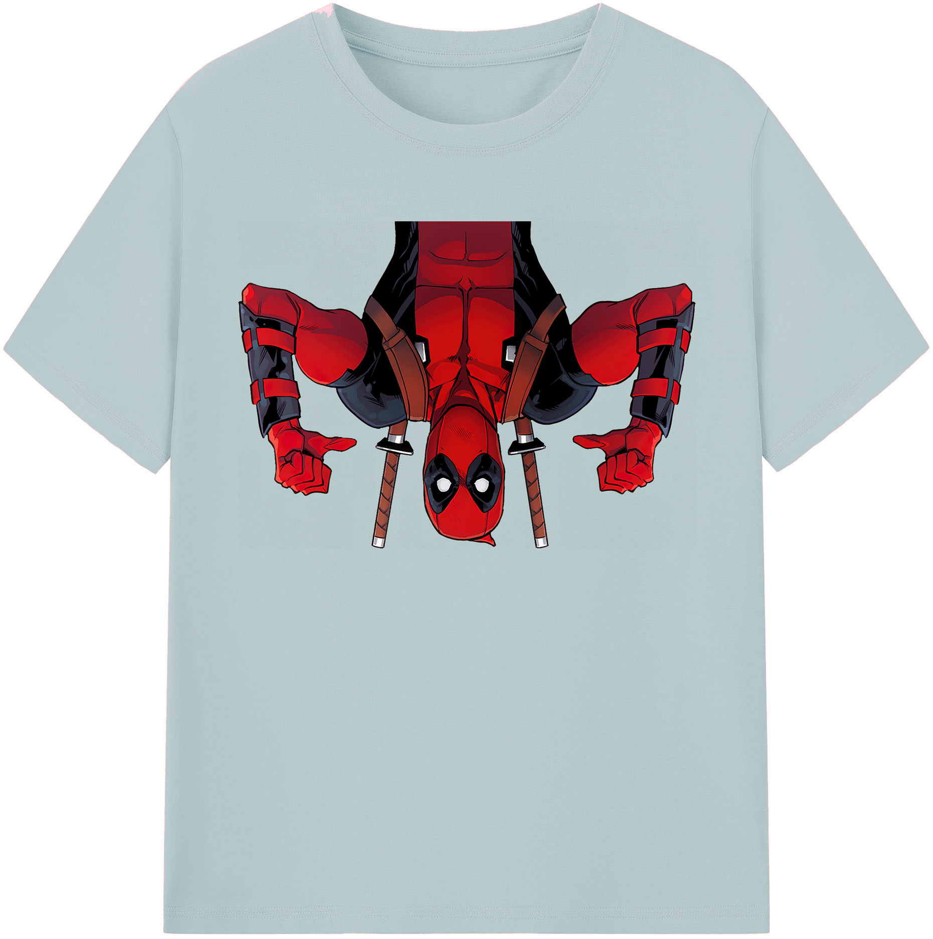 （画像用） Deadpool デッドプール 綿100％半袖Tシャツ（フロントプリント）